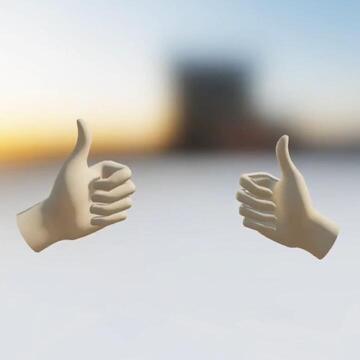 WebXR Realistic Hands
