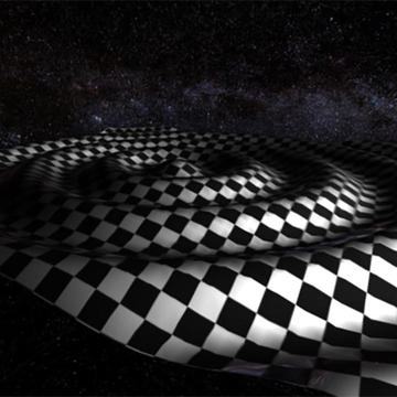 Shiny Table Cloth In Space